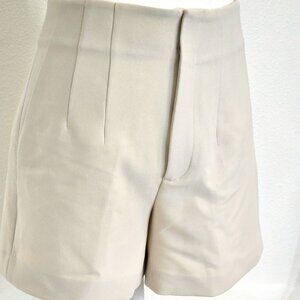 Zara High- Waisted Pleated Shorts - NWOT